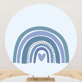 Schön Regenbogen Thema Glücklich Geburtstag Runden Hintergrund